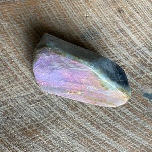 pink/purple flash labradorite freeform